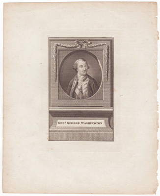 George Washington engraving of Stuart painting